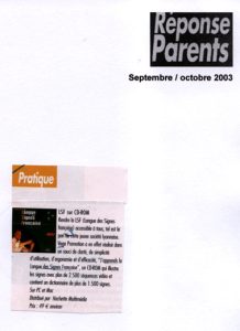 Article Réponse Parents