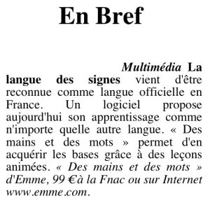 Article Le Parisien
