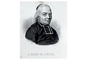 Portrait gravé de l’abbé de l’Épée